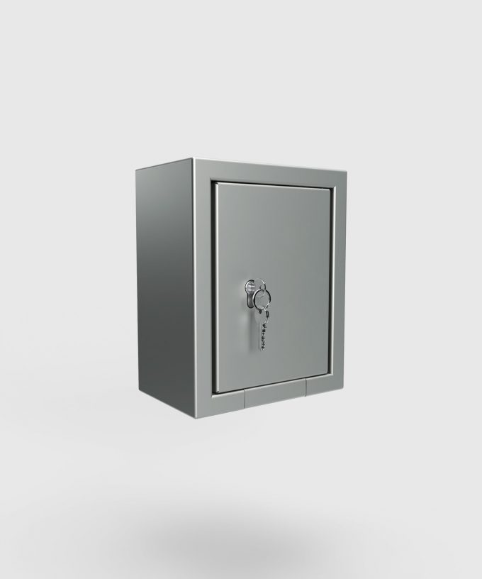 wall distributor 5606E door locked with key