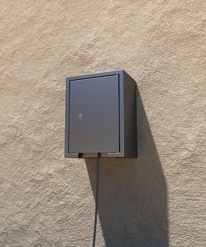 wall-distributor 5620E with cable outlet outdoor on the wall