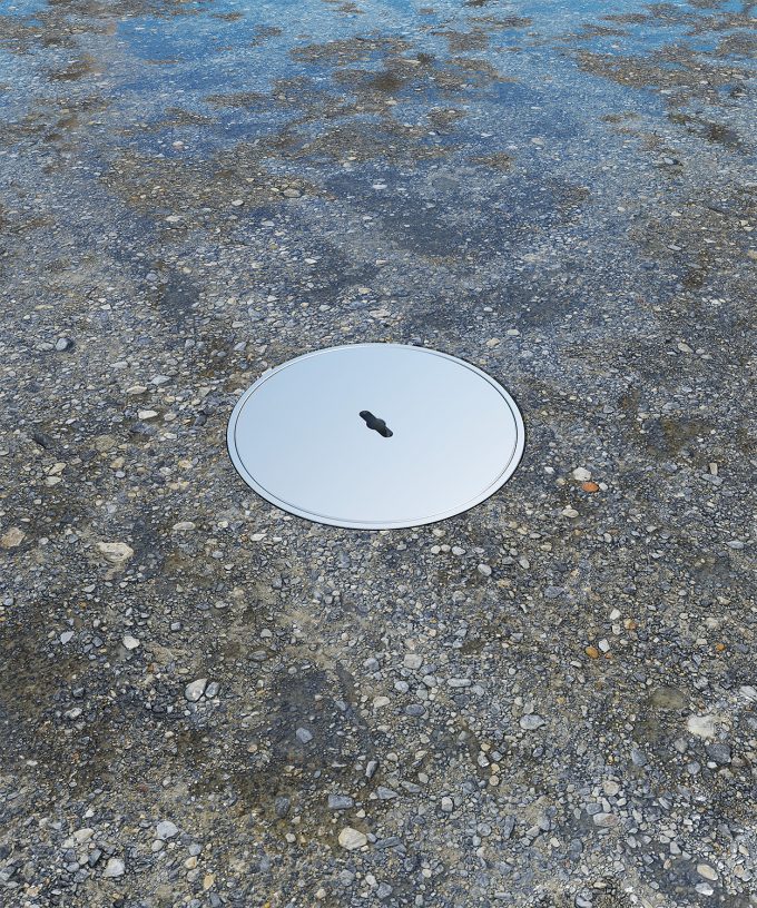 CEE-floor socket 7012A63 for outdoor use built in wet ground